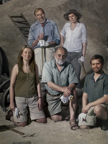 Group Series No. 3 - Paleontologists (detail)
