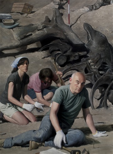 Group Series No. 3 - Paleontologists (detail)